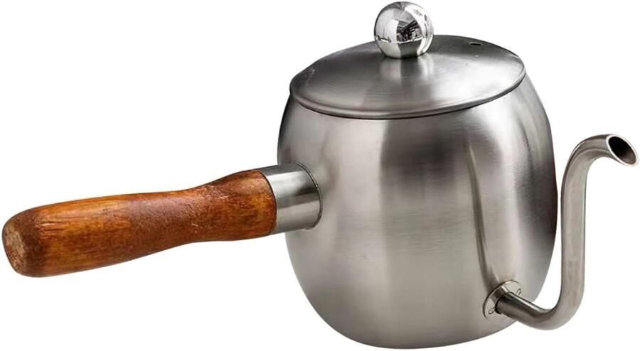 Koffiepot Zwanenhalsketel Koffie Waterkoker Koffie Zetten Precisie Druppeluitloop 18.8X8X8CM Zilver