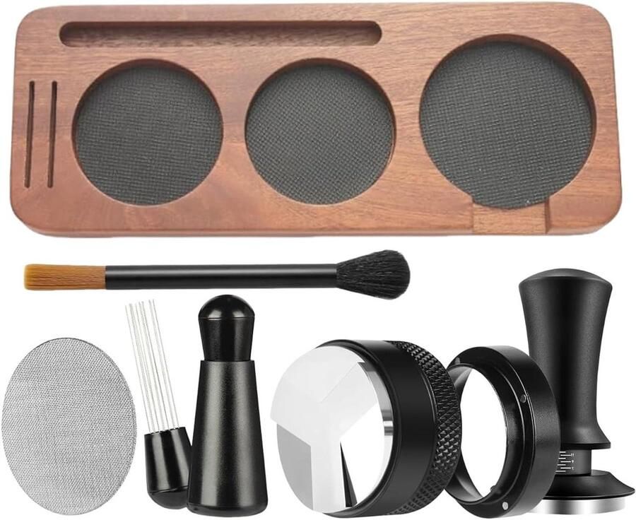 Koffieset Persgereedschap Espresso Bereiden Precisie Vullen 58 mm Basis Niet gespecificeerd