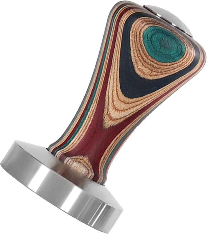 Koffiestamper Espresso Handstamper Koffie Bereiden Gekalibreerde Druk 51 53 58 mm Houtkleurig