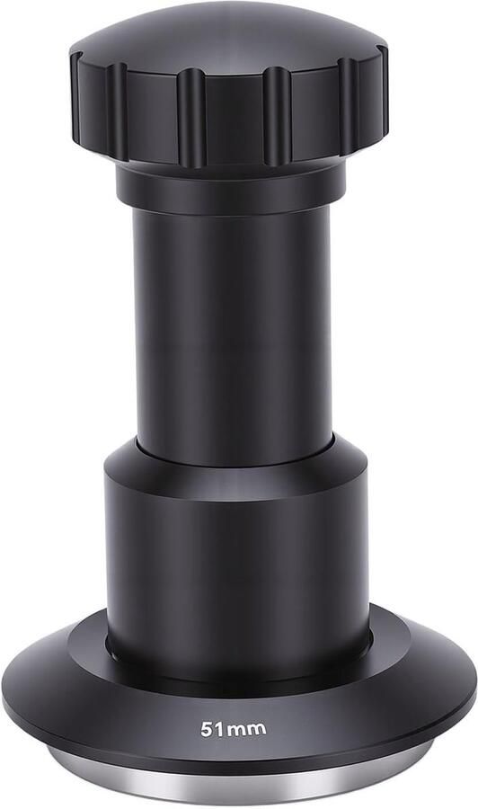 Koffiestamper Koffie Accessoire Espresso Bereiden Veerbelast Ontwerp 5835 mm Zilver