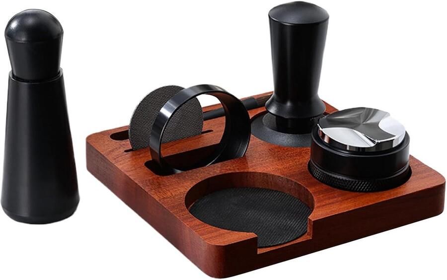 Koffiestamper set Espresso accessoires Koffie bereiden 7-delig antislip 51-58 mm Niet gespecificeerd