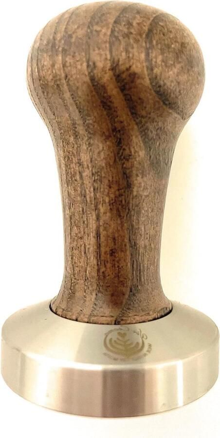 Koffiestamper Zeefdrager tamper Espresso bereiden Ergonomische houten handgreep 58 mm Bruin