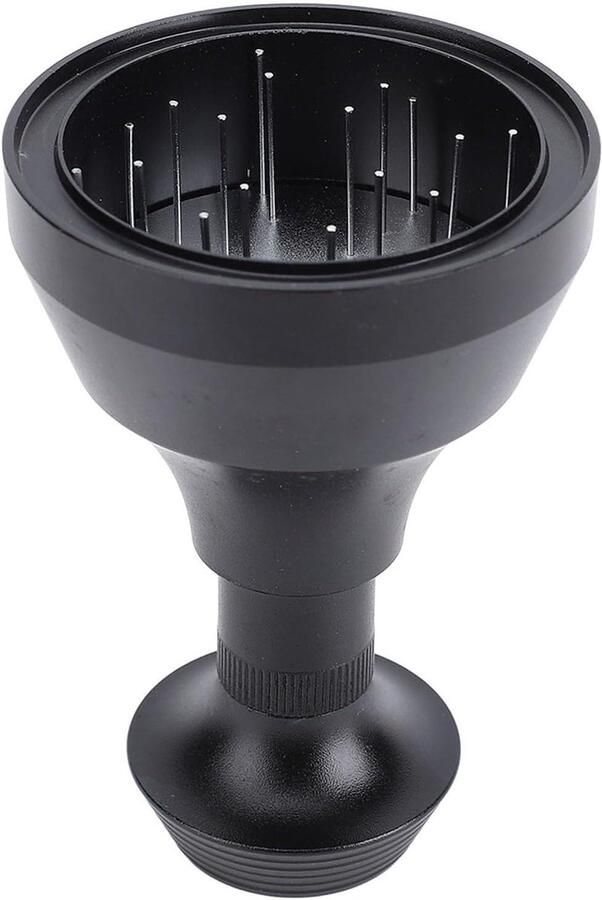 Koffie Tamper Naald Koffie Roerder Distributiehulpmiddel Espresso Bereiden Antiklonter Ontwerp 53MM Zilver
