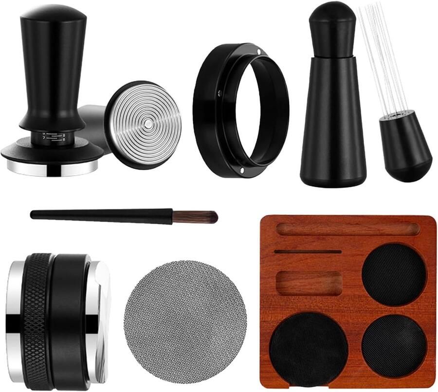 Koffie Tamper Set Espresso Accessoires Professioneel Koffie Zetten Gelijkmatige Druk 51 mm Niet gespecificeerd