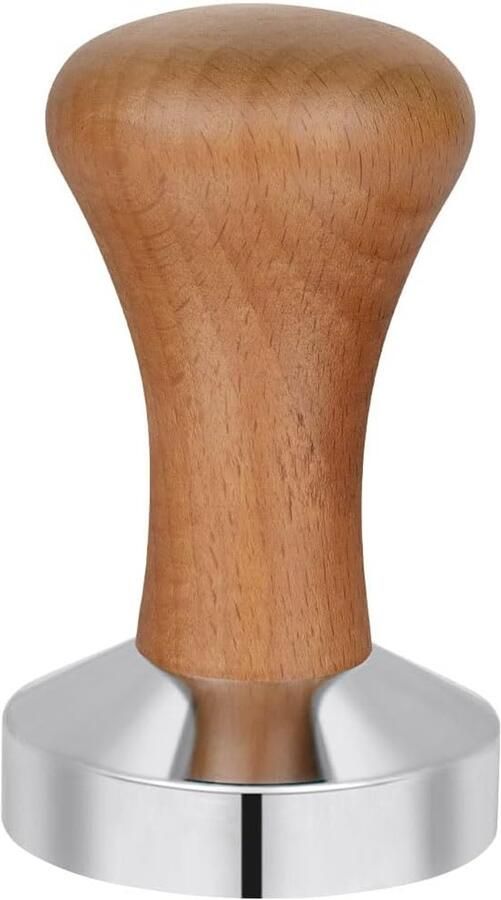 Koffietamper 51mm Espresso Tamper RVS Perfecte Extractie & Rijke Smaak Ergonomisch Handvat Zwaar Gewicht Voor Espressomachine Barista Accessoire Koffie Pers Stempel
