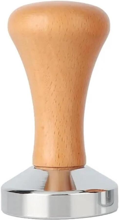 Koffietamper Espresso stamper Koffie zetten Massief houten handvat 51mm Licht