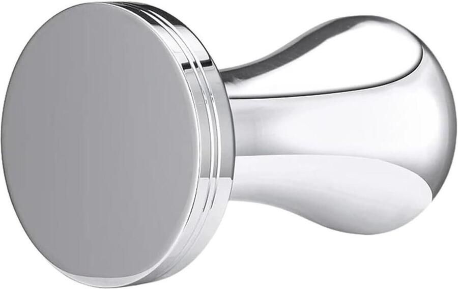 Koffietamper Espressopoederpers Koffie Bereiden Stevige Constructie 51 mm Zilver