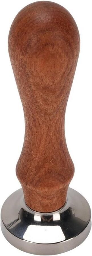Koffietamper RVS met Houten Handvat 30mm voor Espresso