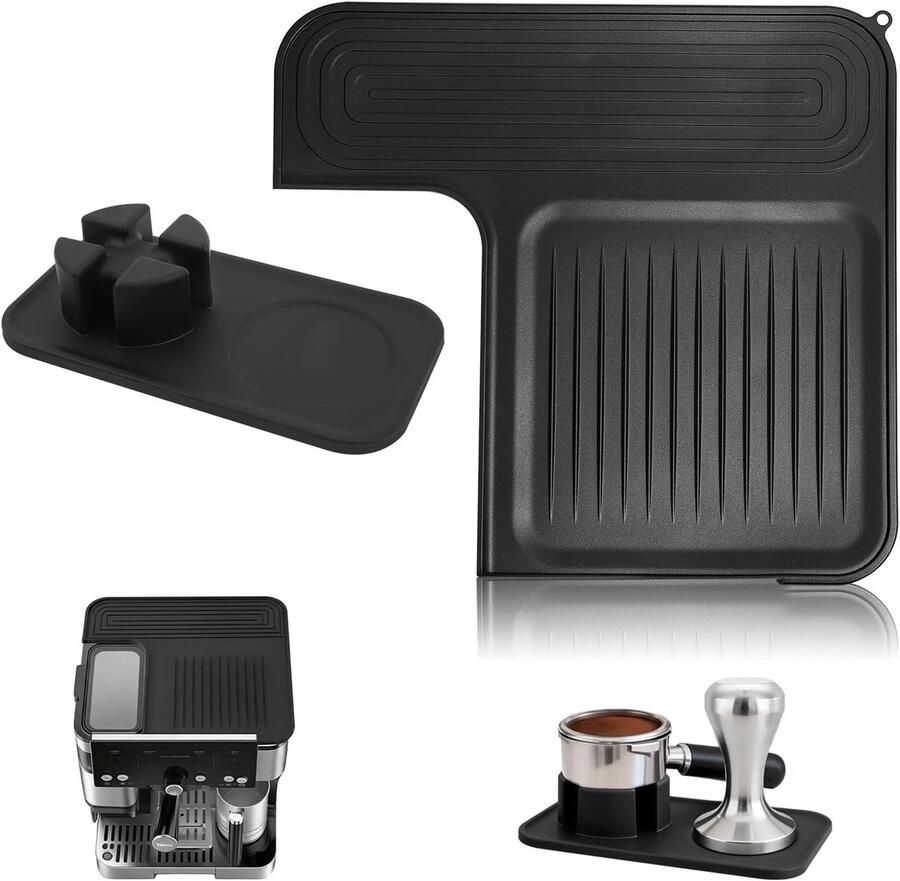 Koffietamperbasis en toppad compatibel met Ninja Luxe Espresso ES601 professionele koffieaccessoireset met tamper-pad en hittebestendig pad antislip siliconen krasbestendig gemakkelijk te