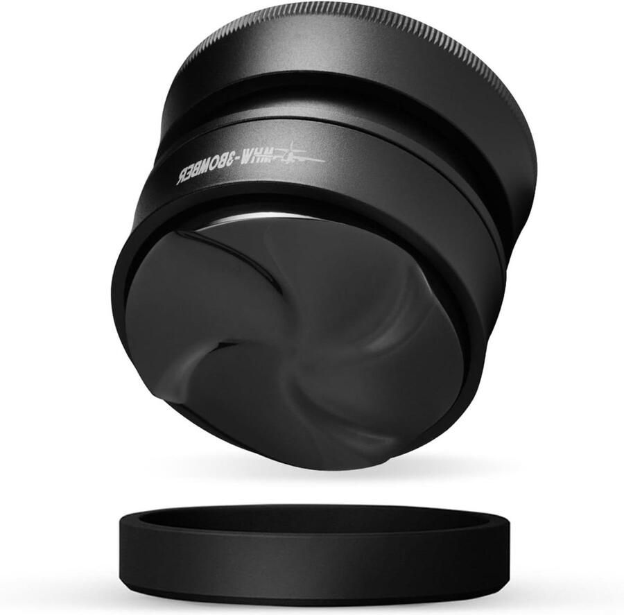 Koffieverdeler Espresso tool Koffie leveler Perfecte extractie Adaptieve zwaartekracht 51mm Zwart