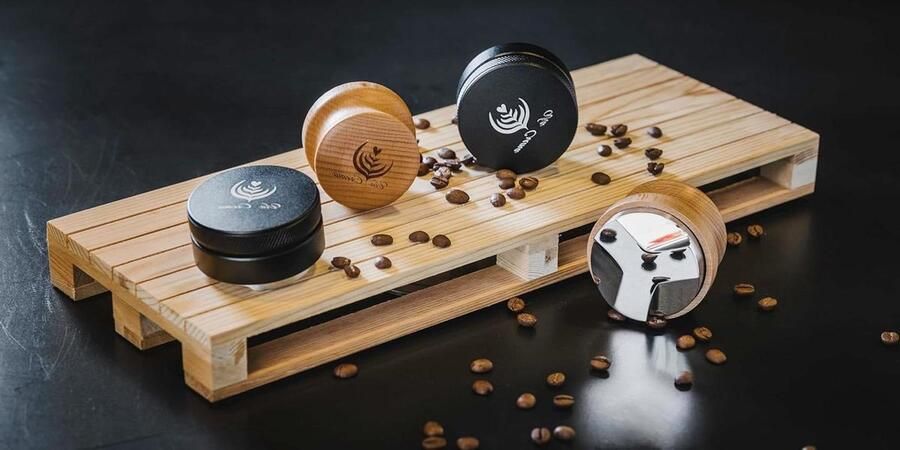 Koffieverdeler Espresso verdeler Nivelleer tool Espresso bereiden Verstelbare hoogte 58 mm Zilver