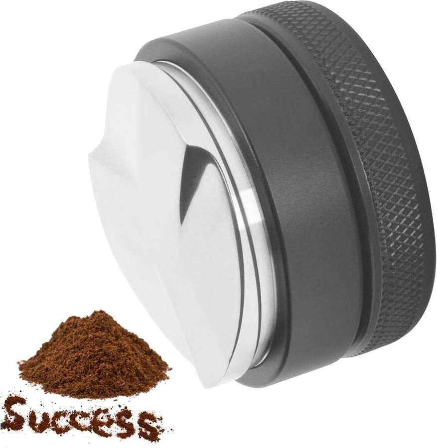 Koffieverdeler Niveauregelaar Espresso Barista Werk Voedselveilig Roestvrij Staal 51mm Zilver