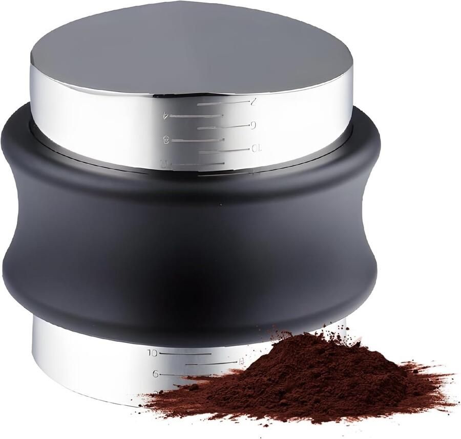 Koffieverdeler Tamper Espresso Gereedschap Barista Thuis 2-in-1 Verstelbaar 533 mm Zwart