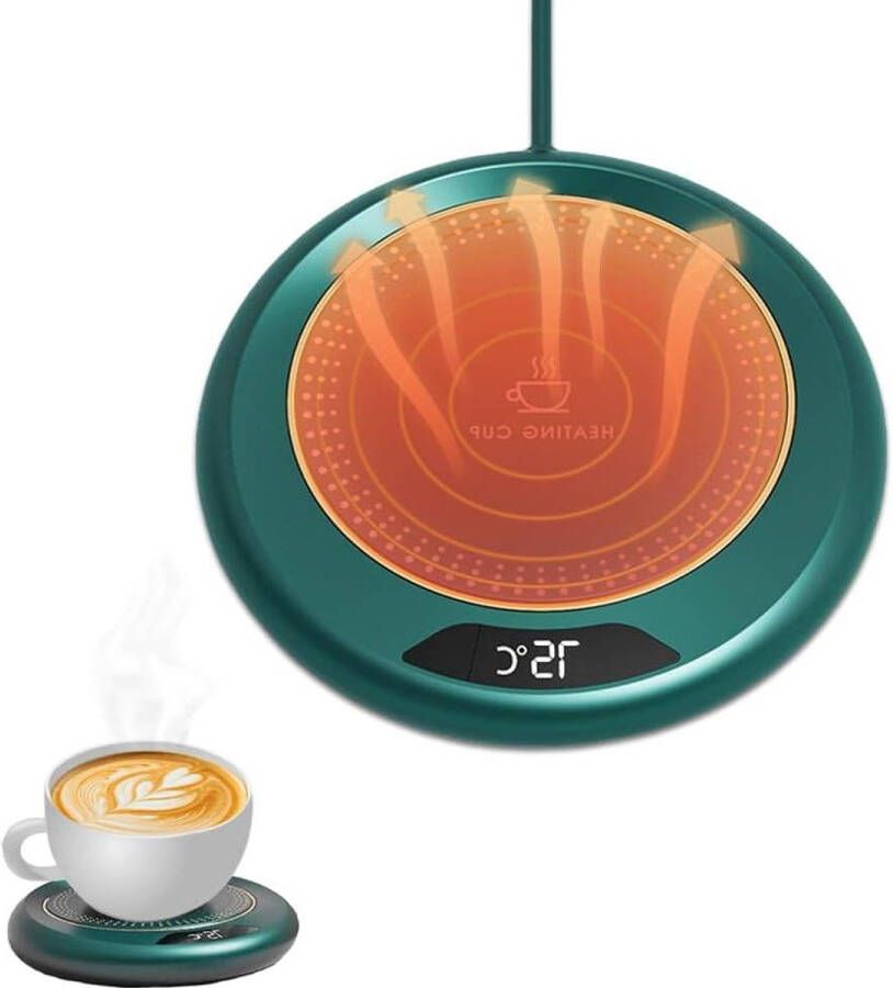 Koffieverwarmer bekerwarmer met 3 temperatuurinstellingen automatische uitschakeling en bureaudesign – Voor kantoor en thuis ideaal voor koffie thee of melk