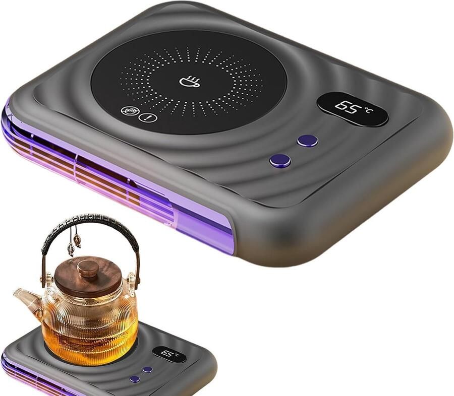 Koffieverwarmer Theekopjesverwarmer Elektrische Drankwarmer Drank Melk Kopjeswarmer Verwarmd Plaat Verwarmde Onderzetter Keuken Accessoires Boisso Bekerwarmer zwart