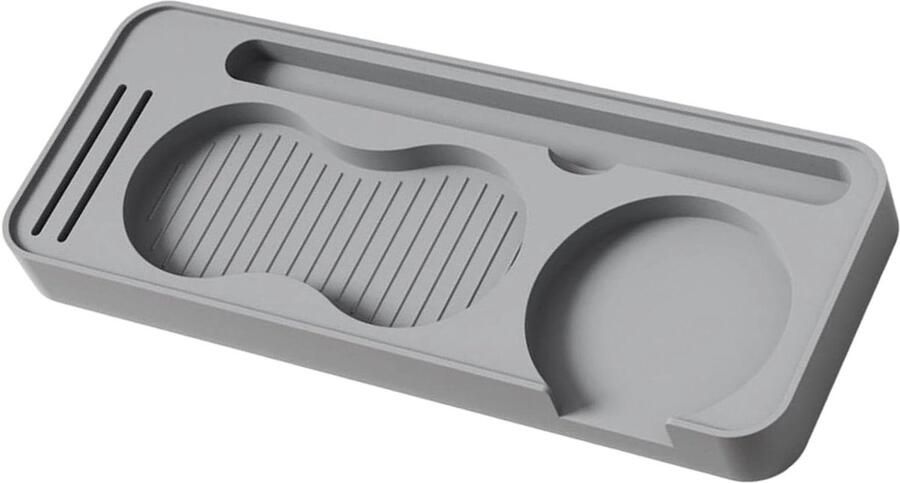 Koffievulstation Vulmat Tamper Espresso Bereiden Voedselveilig Siliconen 24 cm Lengte Grijs - Foto 1