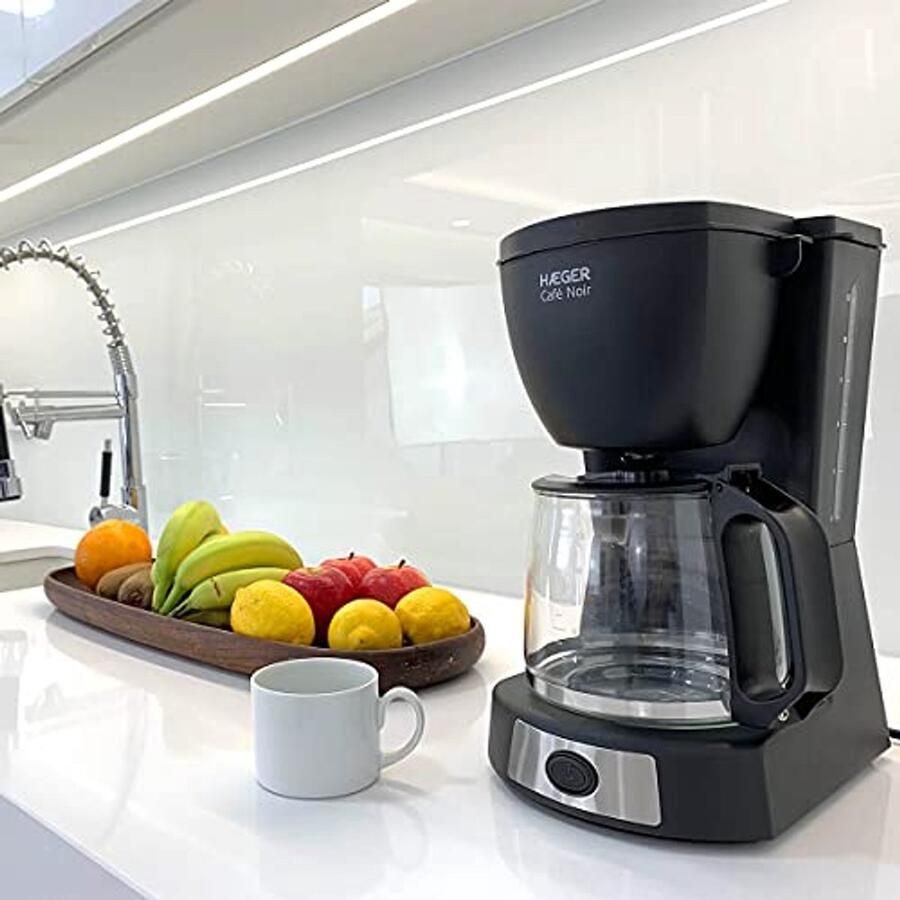 Koffiezetapparaat 12 Kopjes met Warmhoudplaat en Druppelbeveiliging