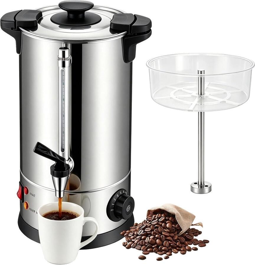 Koffiezetapparaat 15 l koffiezetapparaat met roestvrijstalen filter
