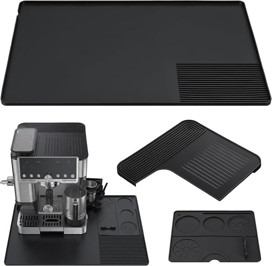 Koffiezetapparaat Accessoires 3-in-1 Siliconen Bovenlaag Basismat en Tamperonderlegger voor Koffieliefhebbers Antislip en Duurzaam