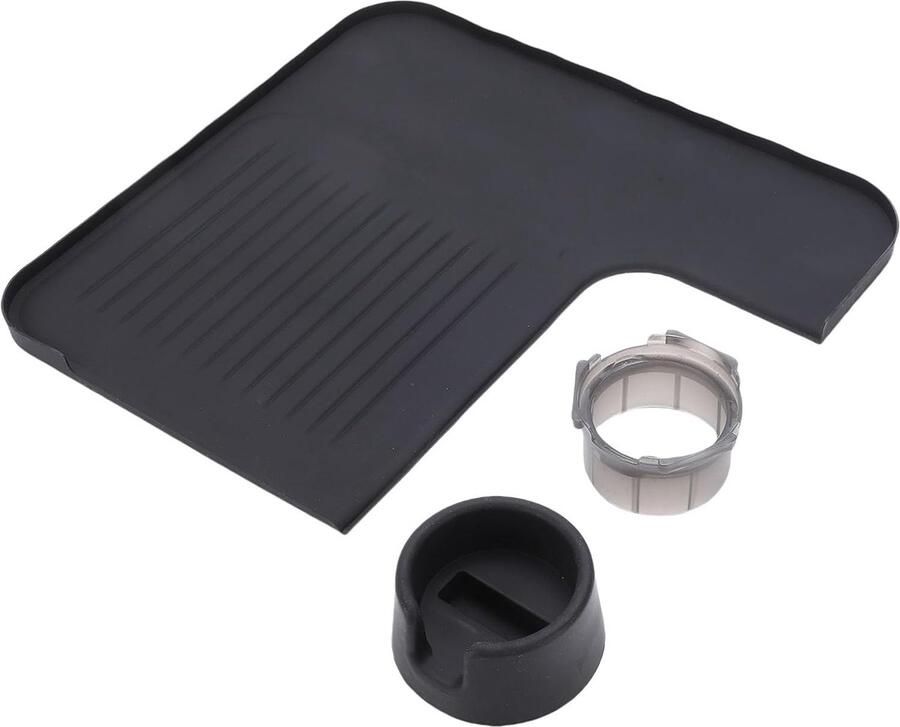 Koffiezetapparaat Accessoires Doseerring Mat Koffie Bereiden Perfecte Pasvorm 3 Delige Set Zwart