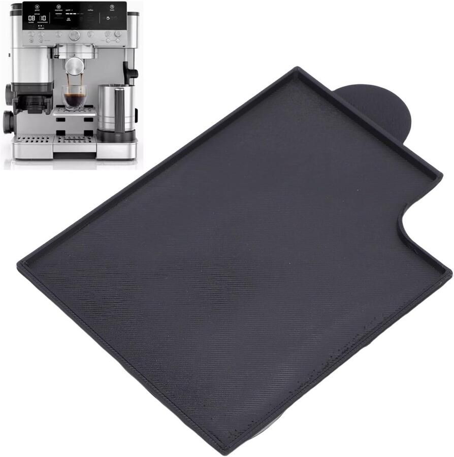 Koffiezetapparaat Accessoires Opvangbakje Snel Schoonmaken Waterdicht Ontwerp 18 x 10 x 2 cm Zwart