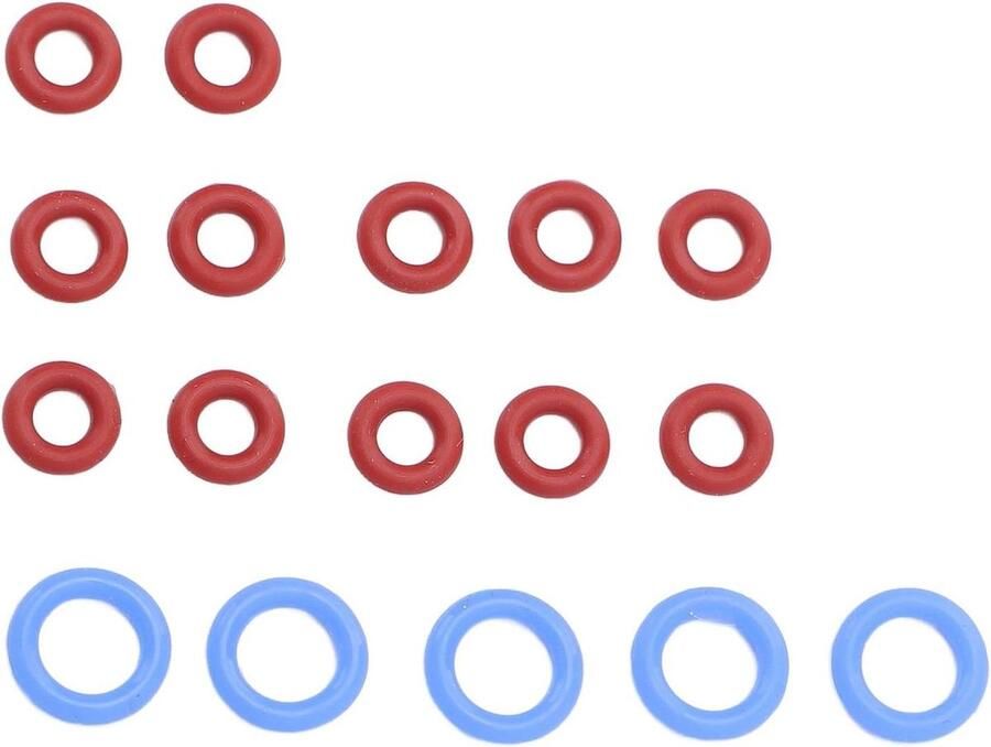 Koffiezetapparaat Afdichtingen O-ring Set Lekkage Voorkomen Food Grade Siliconen 17 Stuks Blauw Rood