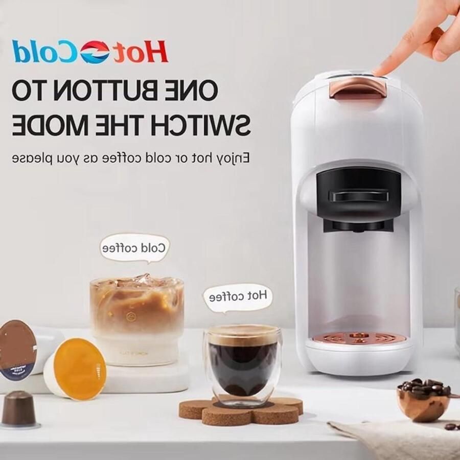 Koffiezetapparaat Apparaat Koffie Zetten 4-in-1 Multifunctioneel 600 ml Watertank Zwart