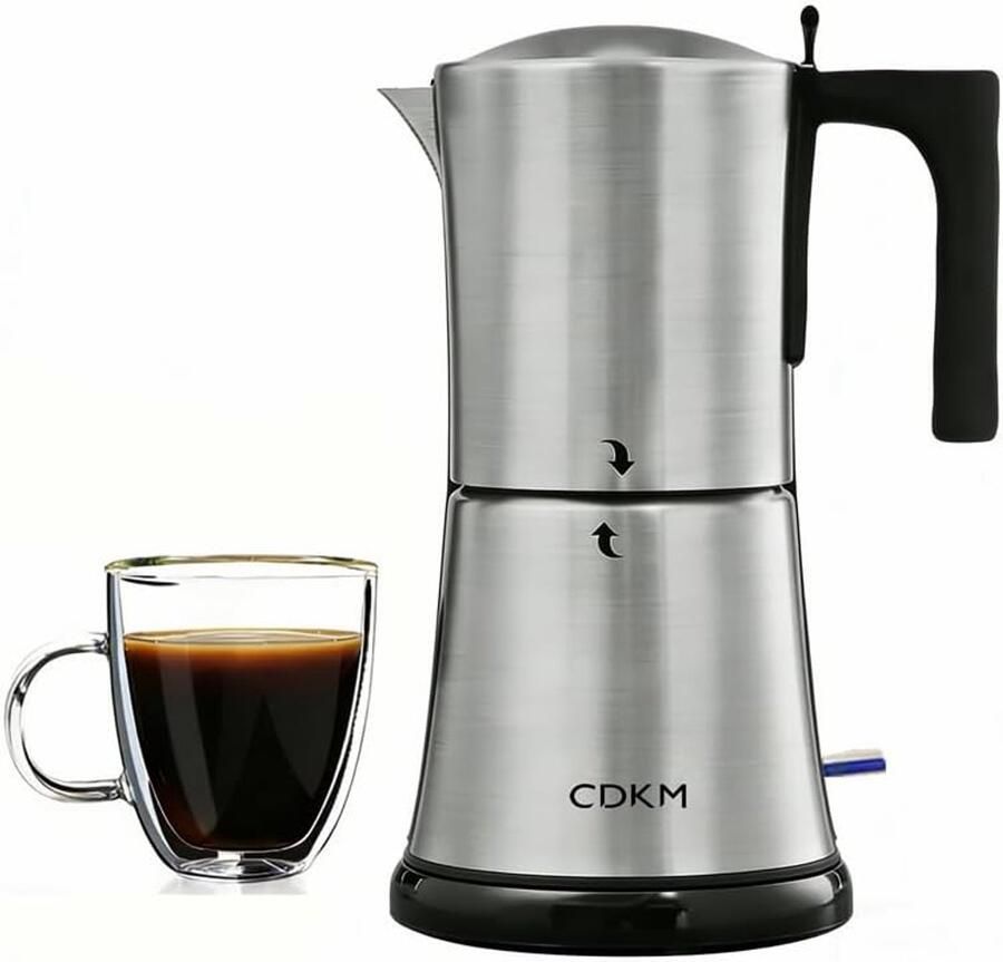 Koffiezetapparaat automatisch 3-6 kopjes roestvrij staal 304 brandbeveiliging één-knop bediening ShopVlot