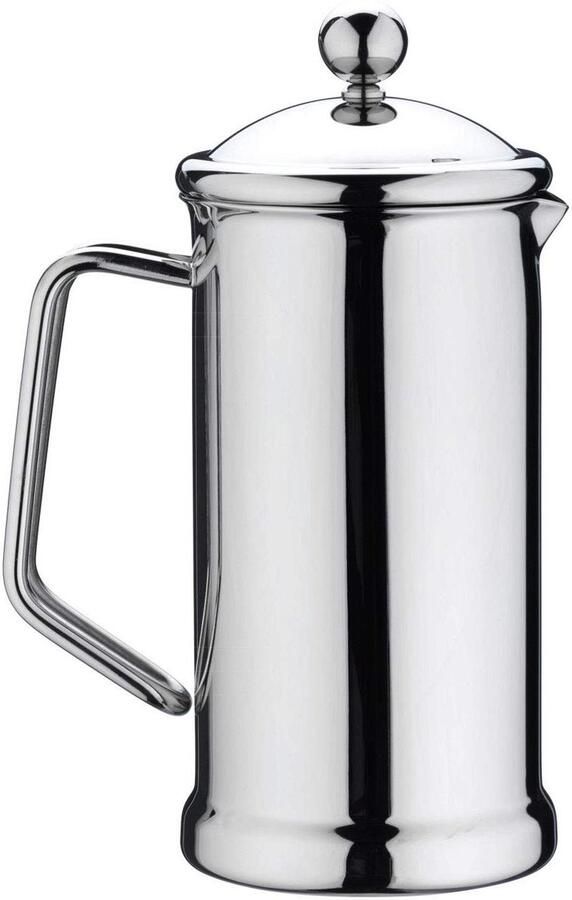 Koffiezetapparaat Cafetière Plunger Koffie Zetten Roestvrij Staal 300 ml Zilverkleurig