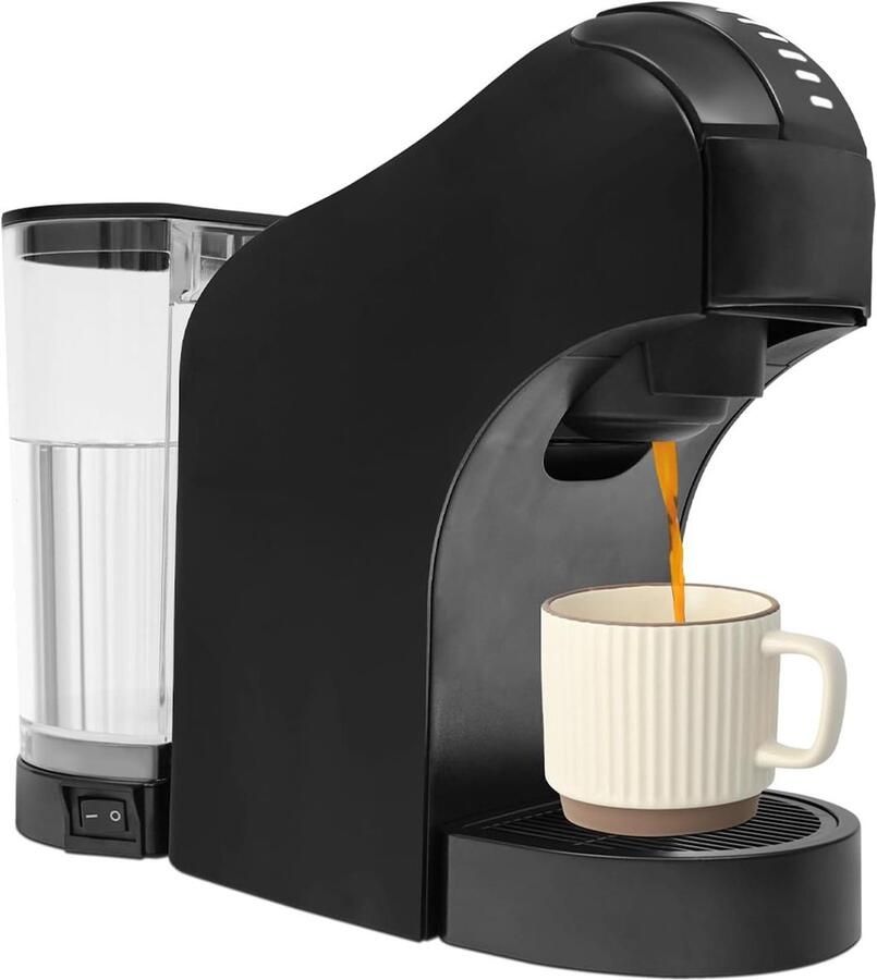 Koffiezetapparaat Capsule machine Snel Koffie Maken Snelle Opwarmtijd 800 ml Watertank Zwart