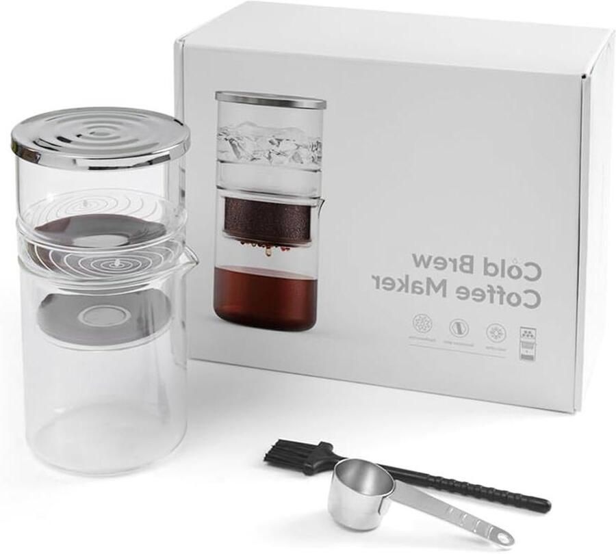 Koffiezetapparaat Cold Brew Maker IJskoffie Maken Constante Druppelsnelheid 300ml Transparant