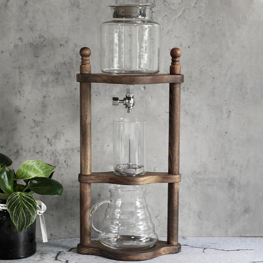 Koffiezetapparaat Cold Brew Maker Thuis Koffie Zetten Verstelbare Valve 600ml Transparant