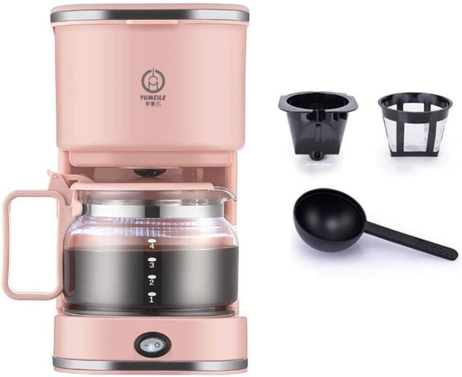 Mini Koffiezetapparaat Automatische Koffiezetter Koffie Zetten Volautomatisch Compact Zwart