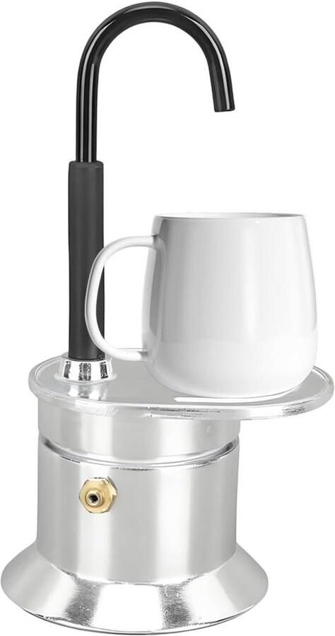 Koffiezetapparaat Waterketel Buiten Koken Compact Ontwerp 17 cm Hoogte Zilver