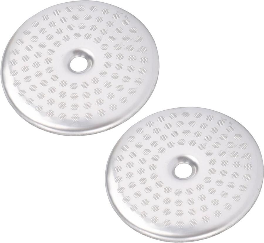 Koffiezetapparaat Douchescherm Roestvrijstalen Vervanging Consistente Extractie Gelijkmatige Waterverdeling 2 Stuks 57mm Zilverkleurig