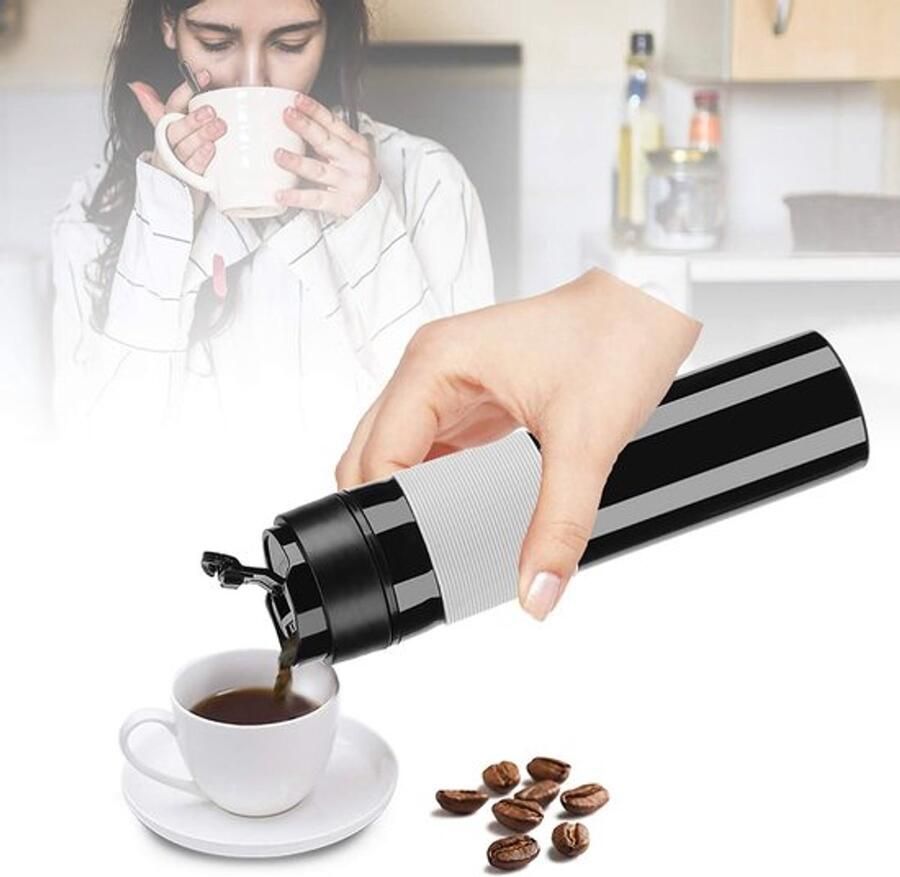 Koffiezetapparaat Draagbaar 350 ml Koffiepersfles Thee Koffiezetapparaat Lichtgewicht Lekvrij Voedselveilig PP Koffiepers