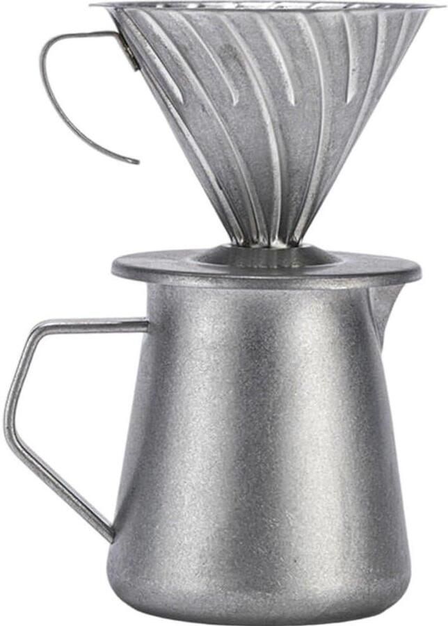 Koffiezetapparaat Druppelkoffiezetter Ambachtelijke Koffie Roestvrij staal 600 ml Zilver
