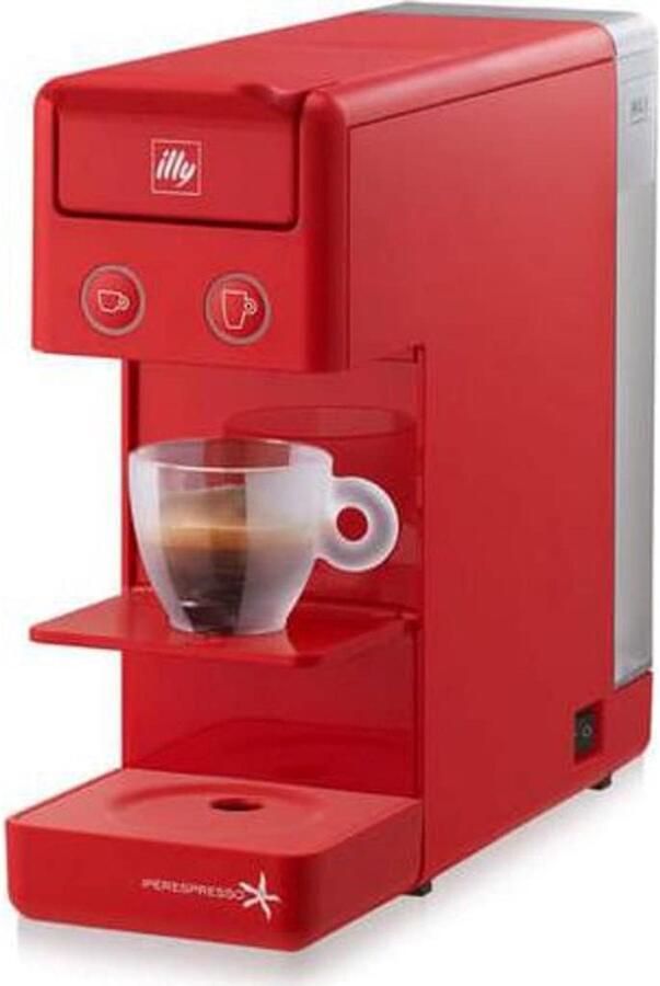 Koffiezetapparaat Espresso Machine Espresso Maken Dubbele Functionaliteit Compact Design Rood
