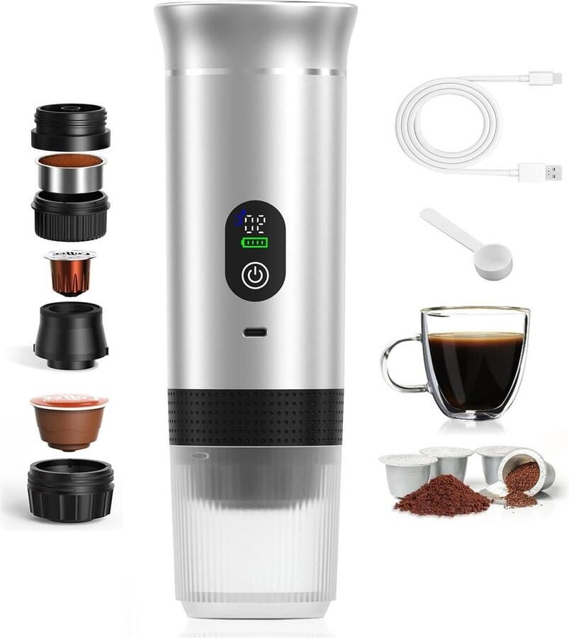 Koffiezetapparaat Espresso machine Snelle koffie Compact design Enkele kop Zwart