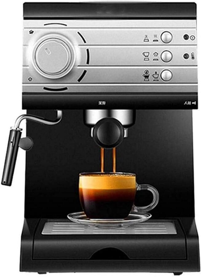 Koffiezetapparaat Espresso machine Thuis barista 20 bar druk Semi-mini Zilver