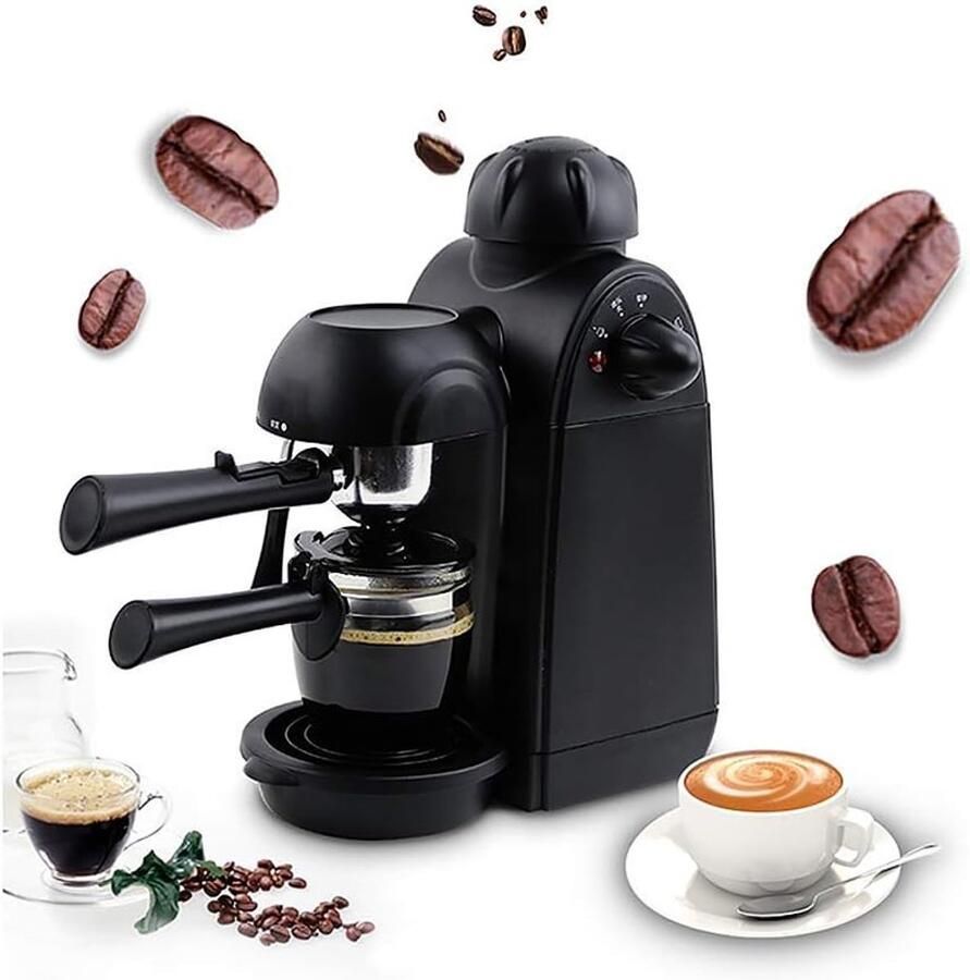 Koffiezetapparaat Espresso machine Thuisgebruik Compact ontwerp 0.3L tank Zwart