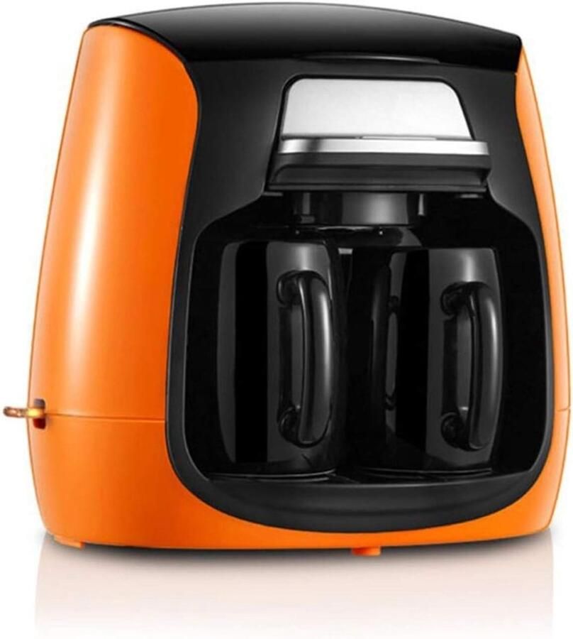 Koffiezetapparaat Espresso Machine Verse Koffie Maken Snelle Zettechnologie Dubbele Kop Zwart