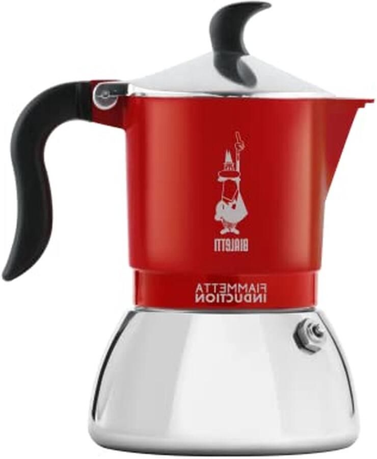 Koffiezetapparaat Espresso Maker Koffie Zetten Geschikt Voor Inductie 4 Tassen Rood
