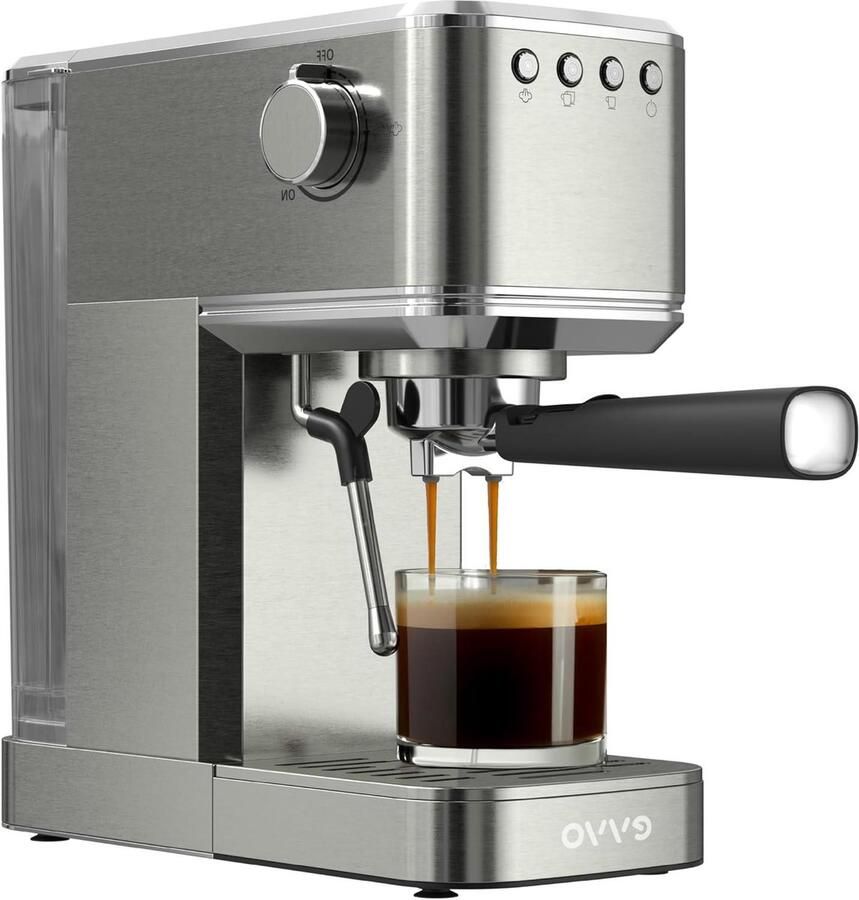 Espressomachine Koffiezetapparaat Thuis barista 20 bar druk 1.2L tank Staal