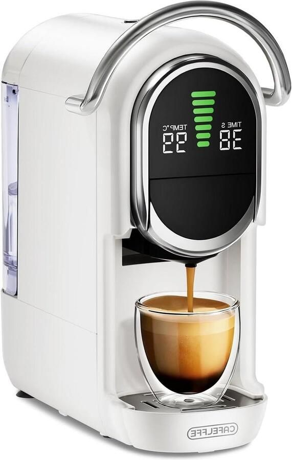 Koffiezetapparaat Espressomachine Thuis barista 4-in-1 functie 1.1L tank Grijs - Foto 1