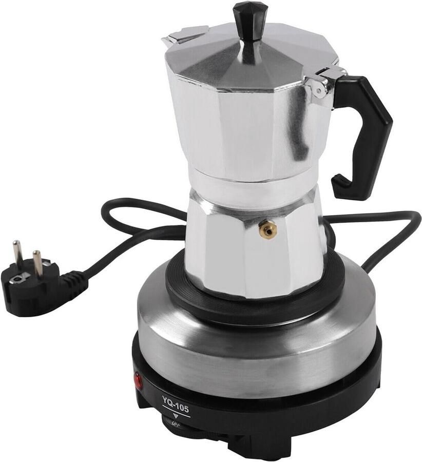 Koffiezetapparaat Espressomaker Moka Aromatische Koffie Instelbare Temperatuur 150 ml Wit