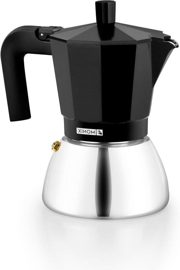 Koffiezetapparaat Espresso Maker Koffie Zetten Geschikt Inductie 9 Kopjes Zwart