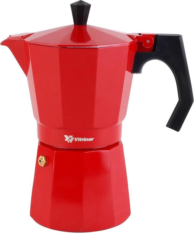 Koffiezetapparaat Espressomaker Thuisgebruik Veiligheidsventiel 12 Koppen Rood