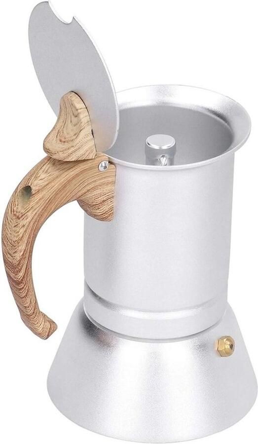 Koffiezetapparaat Espressopot Koffie bereiden Geschikt voor inductie 150 ml Zilver
