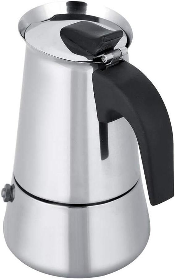 Koffiezetapparaat Espressopot Moka Thuis Koffie Zetten Roestvrij Staal 450 ml Zilver